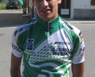 Matteo Alban con la maglia di leader del Trofeo dello Scalatore